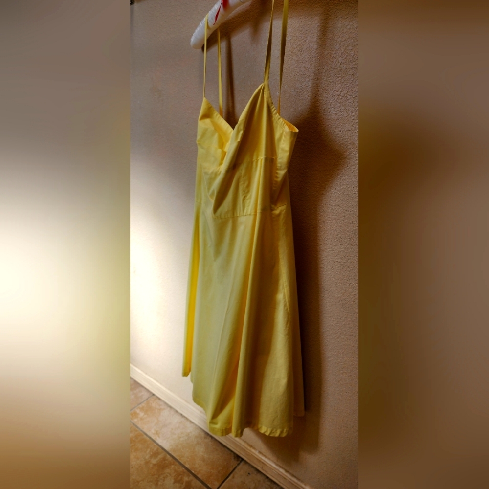 Divided, h&m, size 42, yellow sun dress